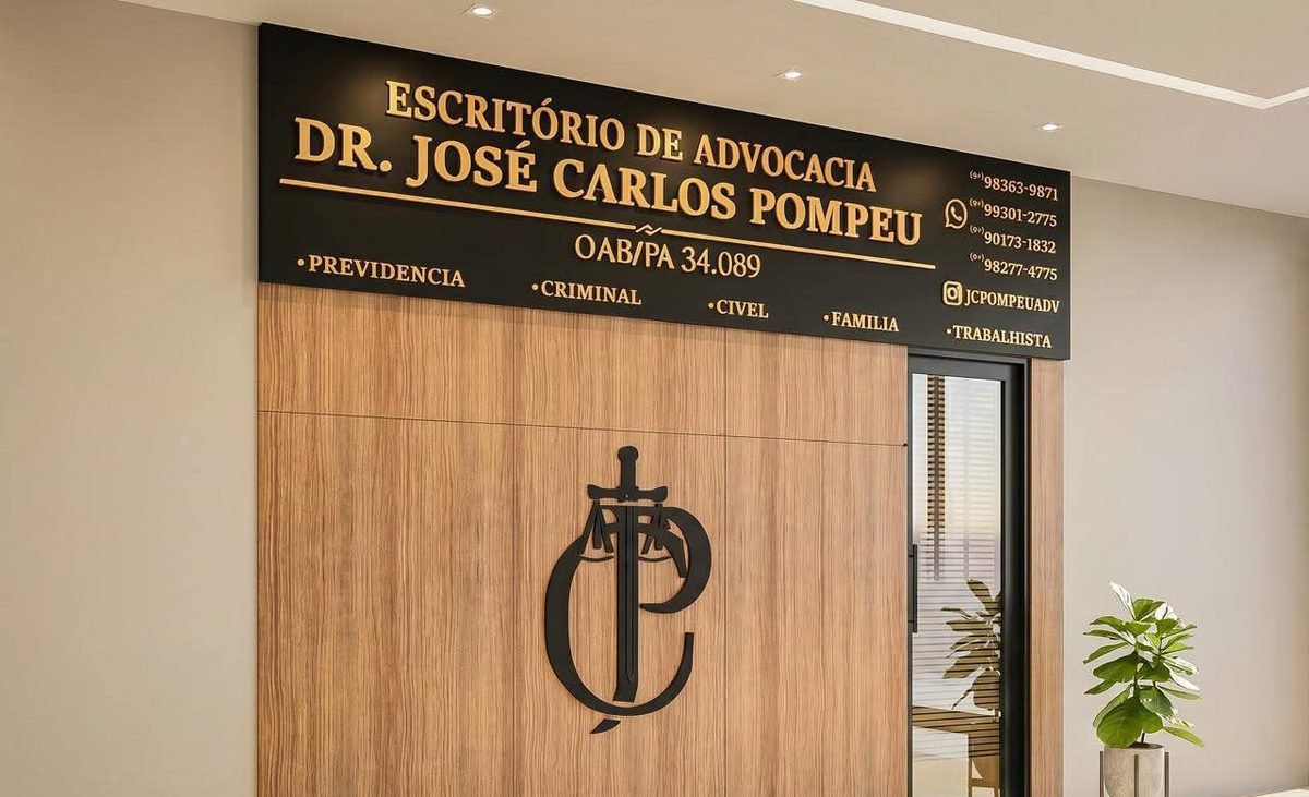 Fachada do escritório de advocacia Dr. José Carlos Pompeu em Cametá/PA