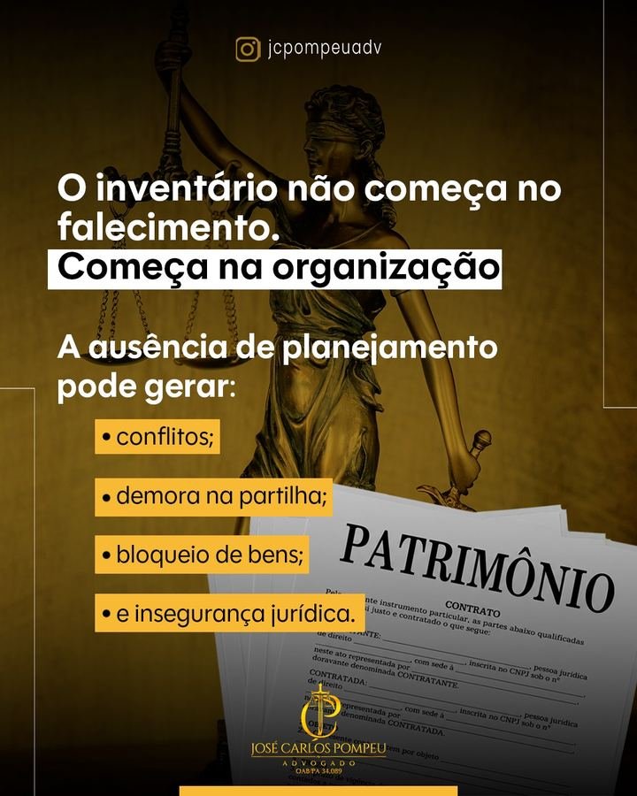 O inventário não começa no falecimento. Começa na organização