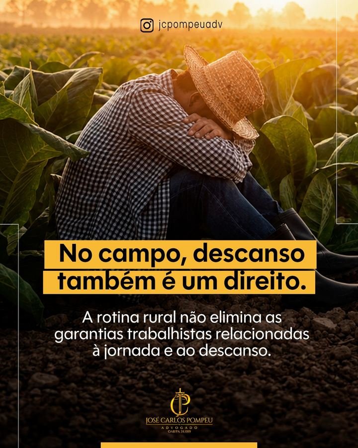 No campo, descanso também é direito