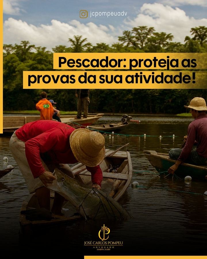Pescador: proteja as provas da sua atividade
